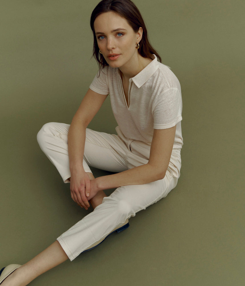 Pantalon 7/8ème en coton stretch PUJAS/85211/007