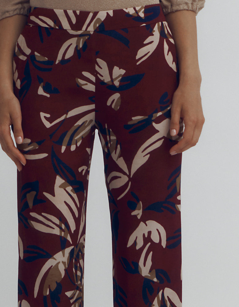 Pantalon fluide imprimé PARADIS/87128/566