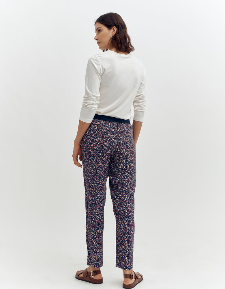 Pantalon imprimé PISTACHE/87168/635