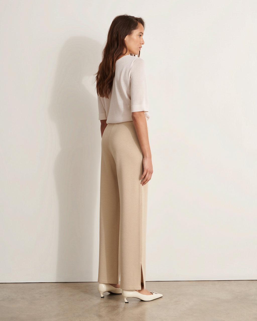 Pantalon en maille irisée YALINE/11164/781